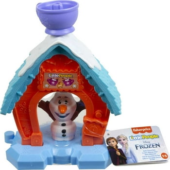 Disney Frozen Olafs Cocoa Cafe Little People Portable Playset with Figure for Toddlers