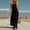 Black, variant on Linen Jumpsuit for Women Playsuits Wide Leg Dressy Pants Overall Ladies Summer Casual Dungarees Romper with Pockets Orange L