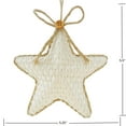 thumbnail image 3 of Holiday Time Farbic / Jute Star Ornament, 3 of 4