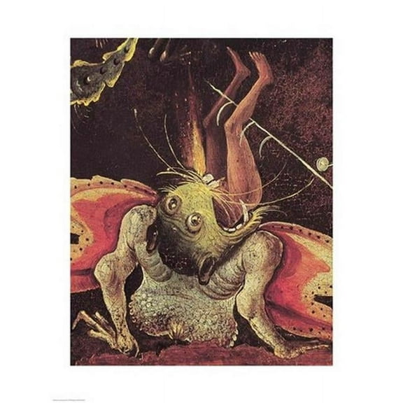 The Last Judgement Detail of A Man Being Eaten by A Monster C.1504 Poster Print by Hieronymus Bosch - 24 x 36 in. - Large