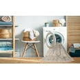 thumbnail image 2 of Ahgly Company Machine Washable Indoor Rectangle Abstract Tan Brown Area Rugs, 2' x 5', 2 of 7