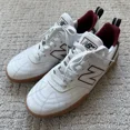 thumbnail image 1 of New Balance Numeric 228 Sport Shoes Leather Sneakers NM288SWL White Red Size 5.5, 1 of 5