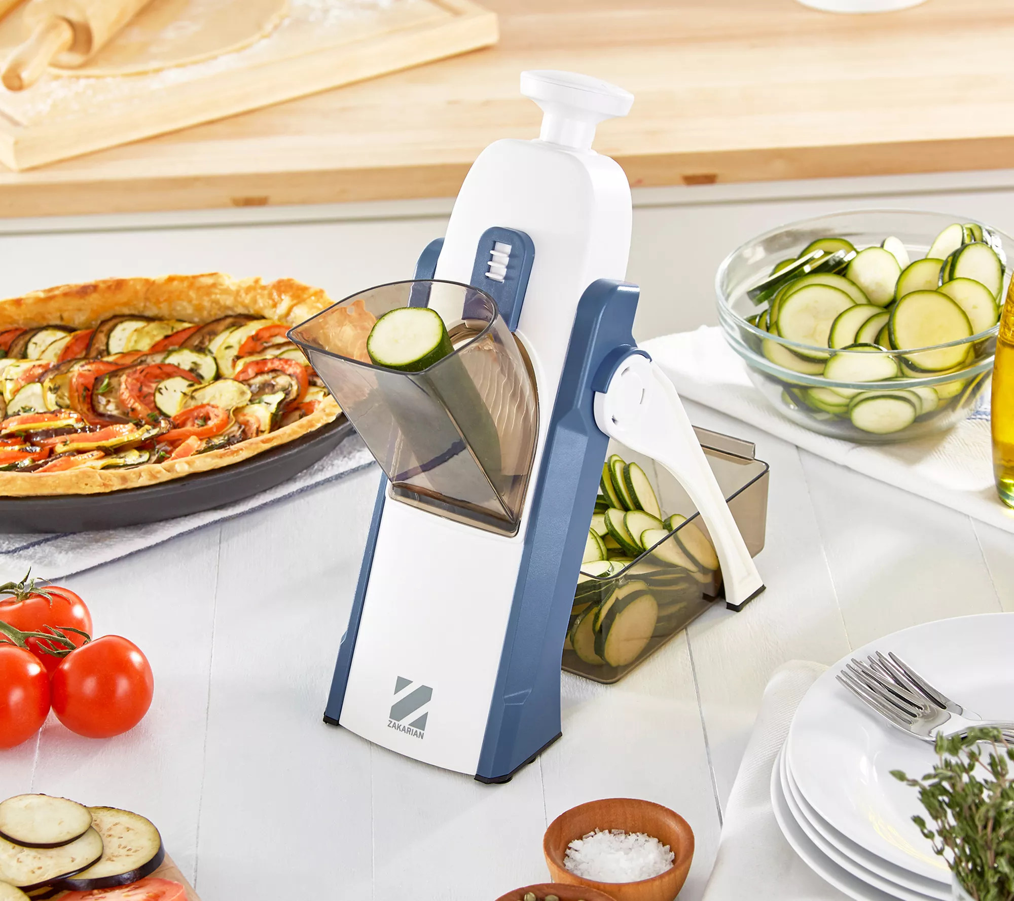 Geoffrey Zakarian Safe Slice Upright Mandoline With Thickness Adjust