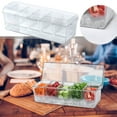 thumbnail image 2 of Easeky Bar Serving Tray with Lid, 5 Compartment Ice Tray for Fruit, Garnish, And Snacks, Clear Plastic, Perfect for Parties And Entertaining, 1X Five-Grid Fresh-Keeping Box, 2 of 9
