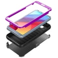 thumbnail image 6 of LG G6 Case, Mignova Rugged Plastic Heavy Duty Armor Holster Defender Full Body Protective Hybrid Case Cover with Kickstand, Build-in Screen Protector and Belt Swivel Clip for LG G6 (Purple), 6 of 6