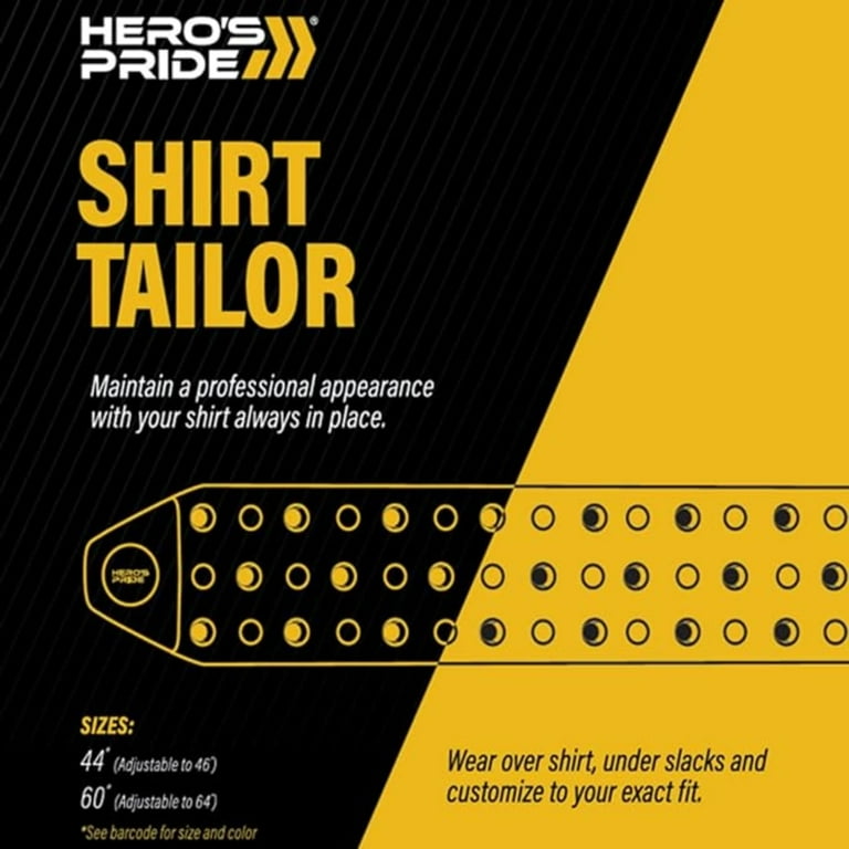 Hero's Pride Shirt Tailor Rubber Belt - Adjustable Shirt Stays for