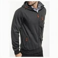 thumbnail image 4 of Vedolay Men Coats for Winter Work Winter Open Front Cardigan Coats Tops Dark Gray,2XL, 4 of 4