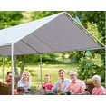 thumbnail image 5 of Dkelincs Carport Canopy 10'X20' Heavy Duty Metal Carport Kits Party Tent Car Tent Outdoor Garage Boat Shelter, 5 of 8