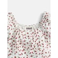 thumbnail image 2 of Weekend Academy Girls Printed Top with Puff Sleeves, Sizes 4-18, 2 of 3