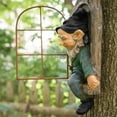 thumbnail image 5 of Garden Gnome Statue - Outdoor Ornament, Tree Sculpture for Yard, Garden, Indoor Decor & Gift Idea | Whimsical Design, Durable Material for Outdoor Enthusiasts Tree Sculpture Indoor Decoration(Grey), 5 of 6