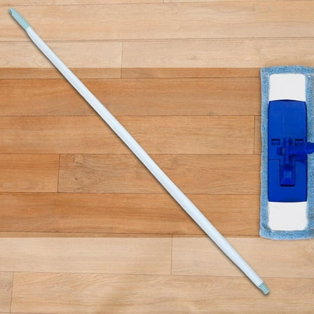 OFFIGAM Metal Mop Handle Replacement Pole White Design for Living Room Floor Cleaning 1 Piece