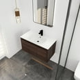 thumbnail image 3 of Bathroom Vanity with Sink with Gel Sink, Bathroom Vanity, 36 Inch Bathroom Sink Cabinet with Soft Close Doors for Bathroom, California Walnut, 3 of 9