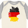 thumbnail image 4 of Inktastic German Map Flag Boys or Girls Long Sleeve Baby Bodysuit, 4 of 5