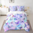 thumbnail image 2 of Homewish Colorful Graffiti Butterfly 7-Piece Twin Bedding Sets,Multicolor Gradient Butterflies Bedding Comforter Set,Pink Blue Purple Sheet Sets For Girls,Ultra Soft Home Decor Reversible, 2 of 8