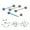 Multicolor, variant on 9Pcs Mixed Style Lip Nipple Tongue Bar Barbell Ring Labret Body Piercing Jewelry