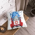 thumbnail image 5 of KLL Medicine Gnome Truck Red Decorative Throw Pillow Covers Velvet Soft for Couch Sofa Bedroom Living Room Outdoor (No pillow core)- 20"x20", 5 of 5