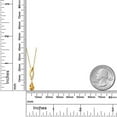 thumbnail image 6 of Gem Stone King 14K Yellow Gold Yellow Citrine and Lab Grown Diamond Pendant Necklace for Women | 0.36 Cttw | Gemstone November Birthstone | Pear Shape 6X4MM | With 18 inch Chain, 6 of 6