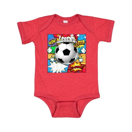 

Inktastic Soccer Superhero Gift Baby Boy or Baby Girl Bodysuit