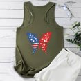 thumbnail image 4 of Aloohaidyvio American Flag Tank Tops for Women 4th of July Vest Patriotic Shirt USA Flag Stars Stripes Sleeveless, 4 of 5