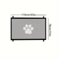 thumbnail image 1 of Safe Portable Pet Safety Gate for Doorways - Quick Folding Mesh Fence for Small Dogs - Adjustable, Child-Resistant, Durable Design for Hallway, Doorway and Stairway Safety, 1 of 5