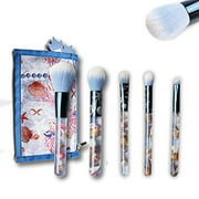 HIGH'S Makeup Brush Premium Synthetic Cosmetics Brush Ocean Series Blush Foundation Powder Eyeshadow Eyebrow Brushes cameo Shell Handle