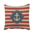 thumbnail image 1 of RYLABLUE Decorative Free Minds Red White And Blue Nautical Anchor Pillow Cover Size 20x20 inches Two Side, 1 of 1