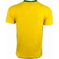 thumbnail image 5 of Icon Sports Brazil Soccer Jersey, Yellow/Green, 100% Poly, YXS-XXL, 5 of 7