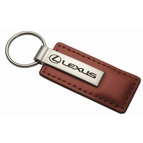 Lexus Brown Leather Key Chain