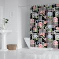 thumbnail image 2 of Pioneer Flower Floral Print Pattern Shower Curtain 72"x84", Bathroom Decorative Shower Curtain Set with 12 Hooks, Waterproof Washable, 2 of 6