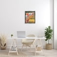thumbnail image 2 of Happy Pink Pig Sunny Farm Animals & Insects Painting Luster Gray Framed Art Print Wall Art, 2 of 6