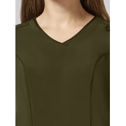 Scrubstar Performance Women’s Shaped Antimicrobial Mesh Panel V-Neck Scrub Top, Sizes XS–3XL