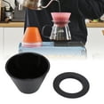 thumbnail image 3 of Pour Over Coffee Dripper, Plastic Flat Bottom Coffee Brewing Filter Cone, Pour Over Coffee Maker Slow Brewing Accessories for Home Restaurant Cafe Camping, 3 of 7