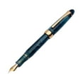 thumbnail image 4 of Pluma estilográfica de pistón, instrumento de escritura EF0.5mm, gran capacidad de tinta, minibolsillo azul oscuro, 4 of 9