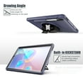 thumbnail image 5 of Dteck Galaxy Tab S6 10.5 2019 Case, Heavy Duty Shockproof Rugged Case with Hand Strap/360 Rotating Stand / Shoulder Strap For Samsung Tab S6 SM-T860/T865/T867 2019 Model, Deep Blue, 5 of 9