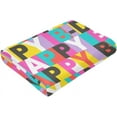 thumbnail image 5 of Happy Birthday Throw Blanket for Couch Sofa Bed - Fleece Blanket Super Soft Flannel Blanket for Kids, Youth, Adults, 5 of 7