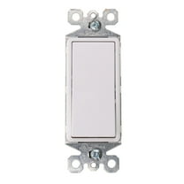 P&S Legrand Radiant TM870WCC10 15 Amp Single Pole Rocker Wall Light Switch, White
