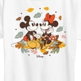 thumbnail image 3 of Disney - Mickey Minnie  Fall Leaf Pile - Women's Short Sleeve Graphic T-Shirt, 3 of 5