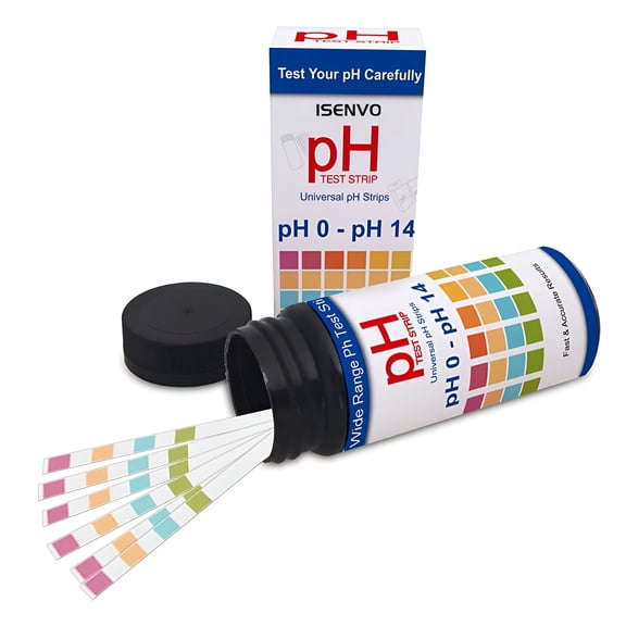 GJX Universal pH Test Strips, Full Range 0-14, Quickly pH Testing