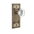 thumbnail image 3 of Nostalgic Warehouse Crarcc_Psg_234_Nk Round Clear Crystal Solid Brass Passage Door Knob, 3 of 5