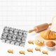 thumbnail image 2 of Gold Fish Cracker Cutter,25 Cavity Fish Cookie Cutter Stainless Steel Mini Fish Shaped Molds for Non-Stick Dough Biscuit, 2 of 5