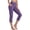 Purple, variant on Kukoosong Women's Cotton Capri Pants Summer Elastic High Waisted Casual Cropped Leggings with Pockets Athletic Loose Fit Travel Workout Capris