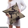 thumbnail image 4 of Ambesonne Camo Fabric by the Yard Upholstery, Earth Tones Camouflage, 1 Yard, Taupe Dark Tan, 4 of 4