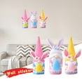 thumbnail image 6 of Happy Easter Day Bunny Gnome Wall Sticker PVC Self-Adhesive Removable Spring Home Decor for Bedroom Living Room (2 Sets), 6 of 6