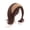 Brown deep brown, variant on Short Curly Wig with Headband for Women - Natural Look, Heat Resistant, Easy Wear Hairpiece for Daily Use