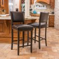 thumbnail image 1 of Tabouret de Bar en Cuir William (Lot de 2), 1 of 7