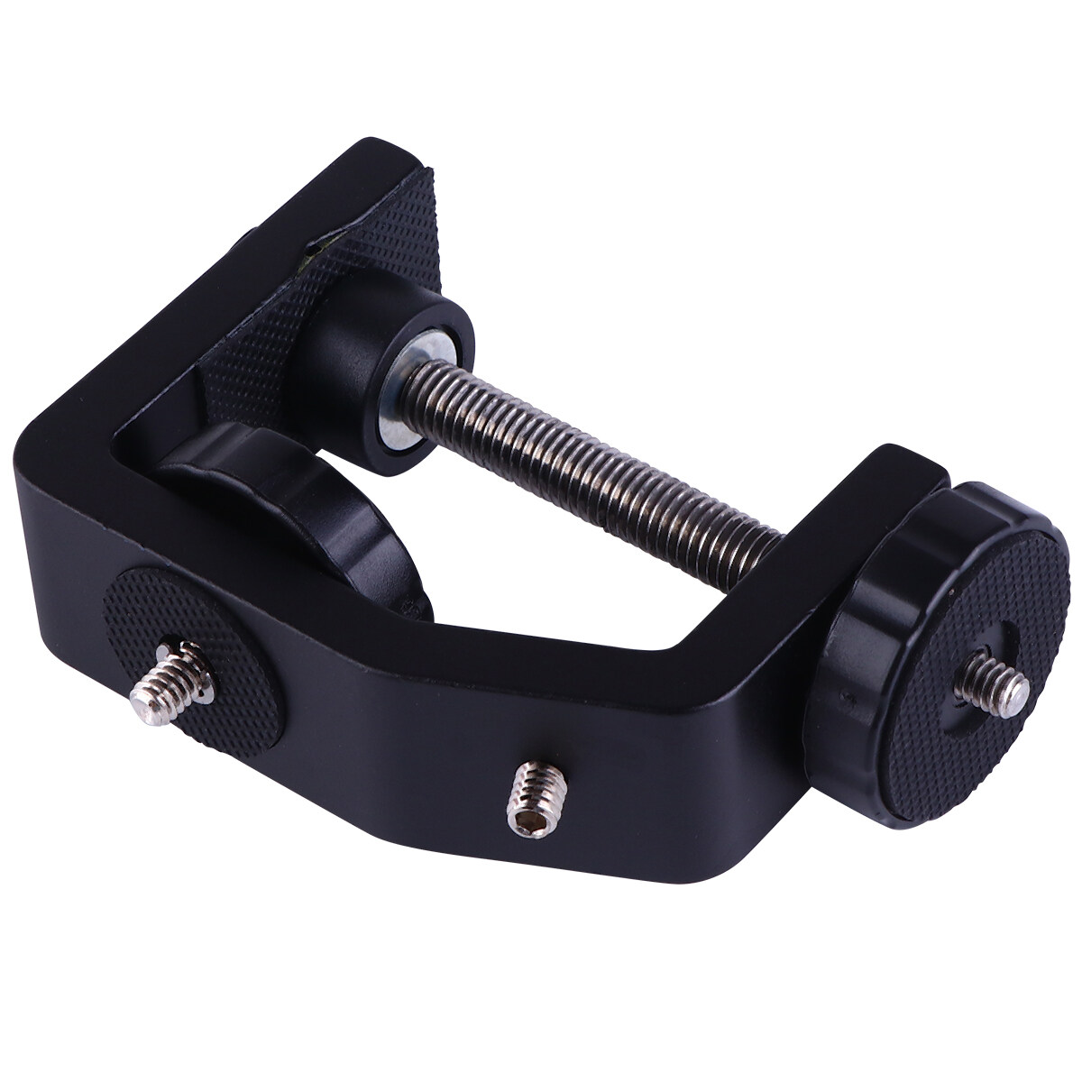 Aluminum CClamp Clamps Desktop Mount Holder Stand for LCD Monitor Flashlight