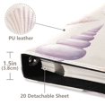 thumbnail image 3 of FORMRS 3 Ring Photo Album 4"x6" Self Adhesive Large Capacity PU Leather Cover, Purple Watercolor Seashells, 3 of 8
