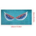 thumbnail image 6 of SDJMa Microfiber Angel Wings Print Beach Towels, 35"x70" Oversized Bohemian Beach Towel, Sand Free Quick Dry Bath Towel, Super Absorbent Bathroom Towel for Men, Women, Travel, Swim, 6 of 8