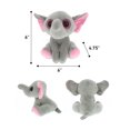 thumbnail image 7 of Dollibu Sparkling Big Eye Plush Soft Stuffed Animal Teddy Bear - Small Elephant, 7 of 7