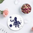 thumbnail image 4 of FMSHPON Octopus Set of 6 Round Coaster for Drinks, Absorbent Ceramic Stone Coasters Cup Mat with Cork Base for Home Kitchen Room Coffee Table Bar Decor, 4 of 6